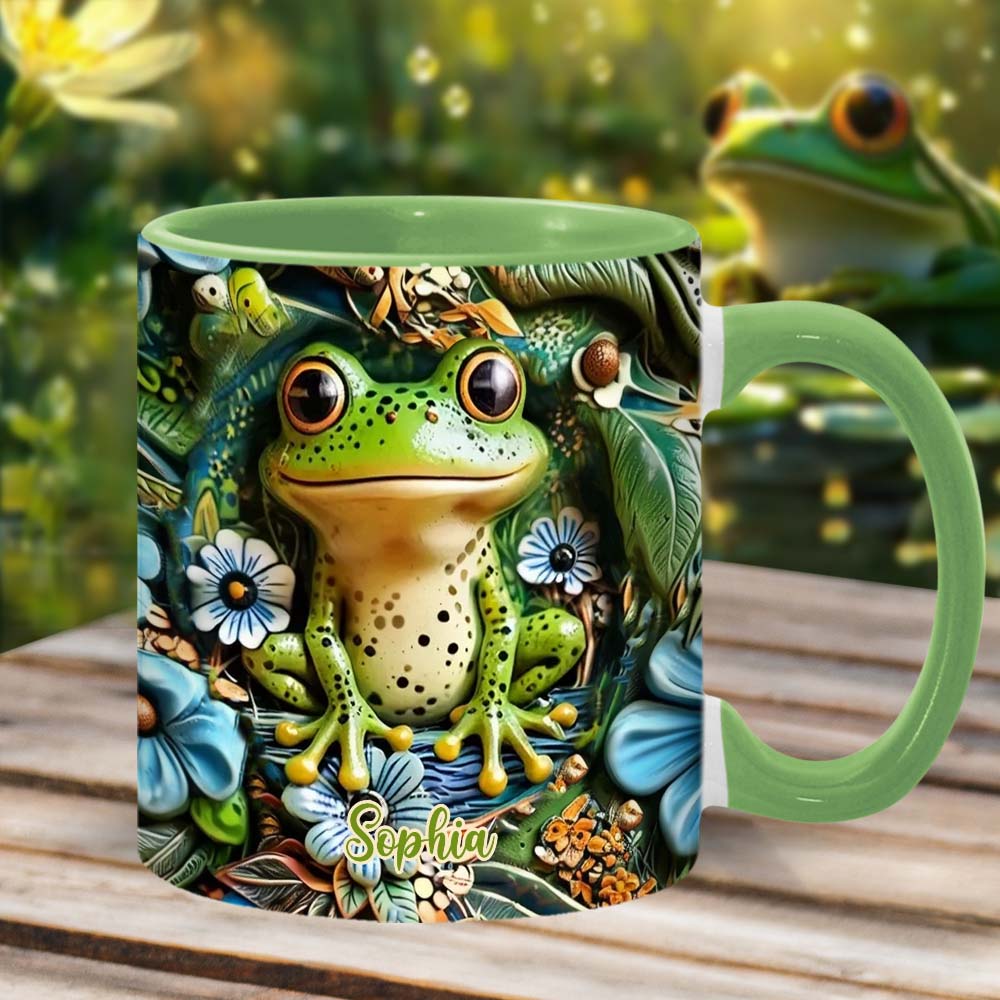 Love Frogs - Personalized Frog Accent Mug