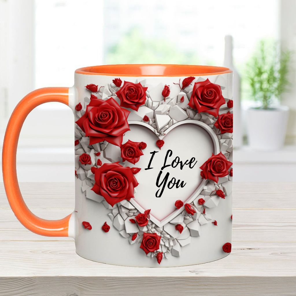 Be My Valentine - Personalized Couple Accent Mug