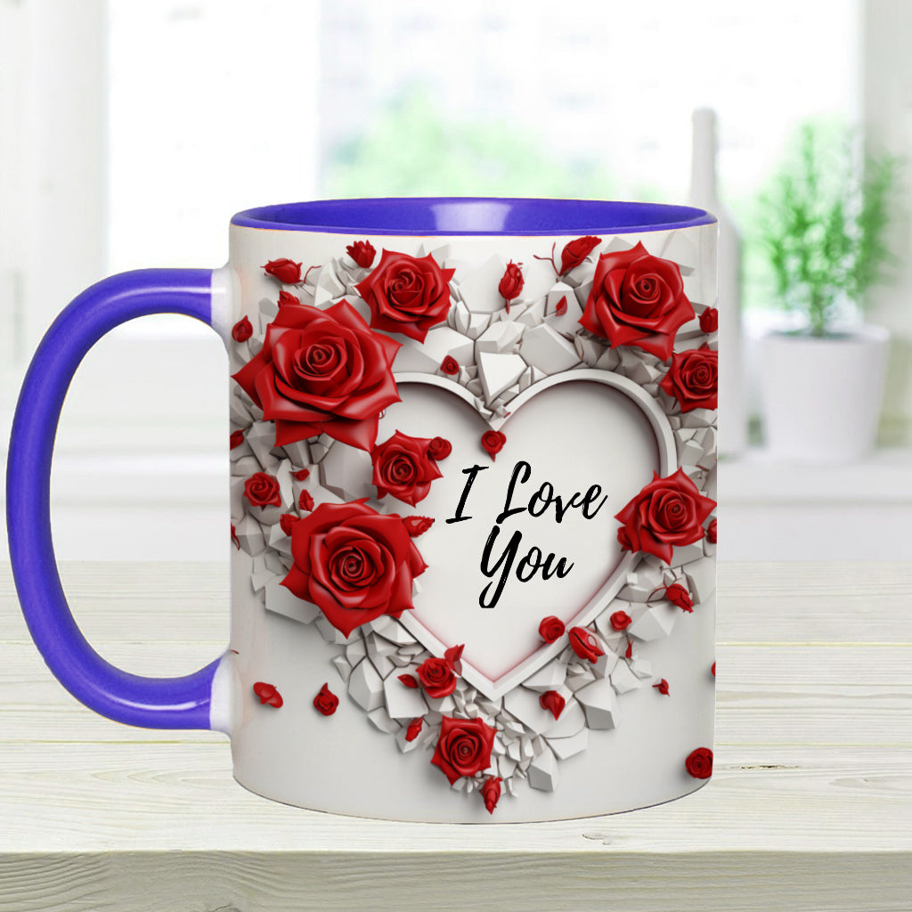 Be My Valentine - Personalized Couple Accent Mug