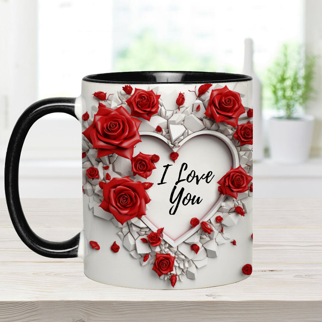 Be My Valentine - Personalized Couple Accent Mug