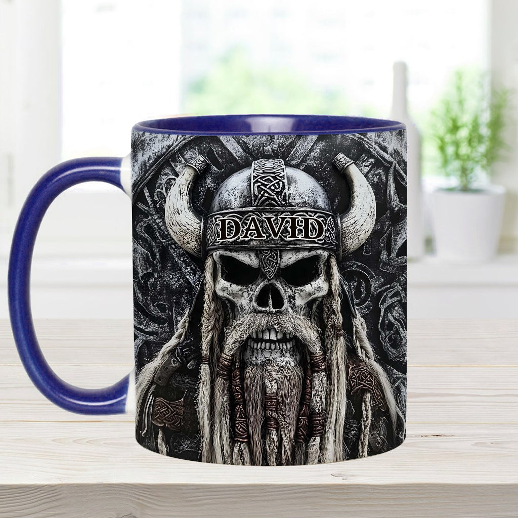 Wikingerschädel – Personalisierte Tasse mit Wikinger-Akzent