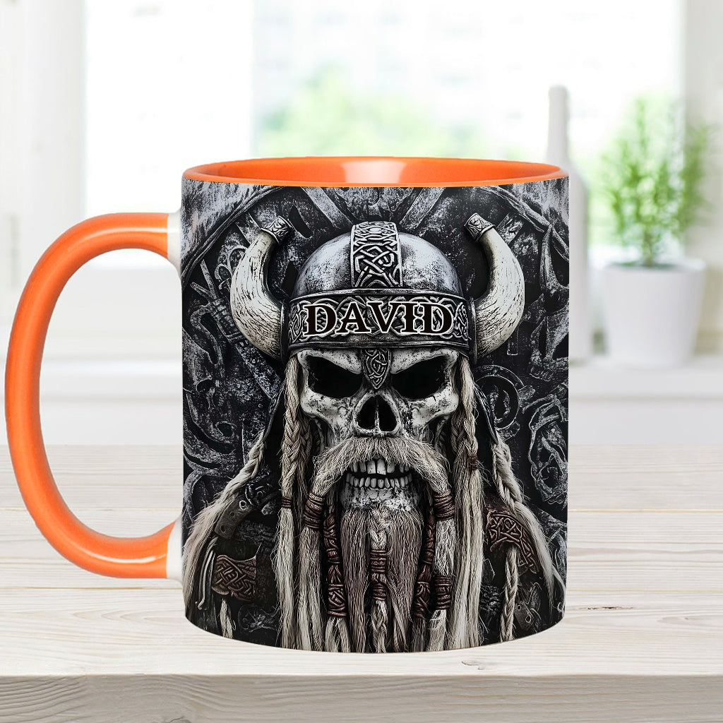 Wikingerschädel – Personalisierte Tasse mit Wikinger-Akzent