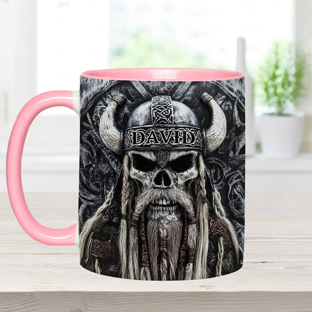 Wikingerschädel – Personalisierte Tasse mit Wikinger-Akzent
