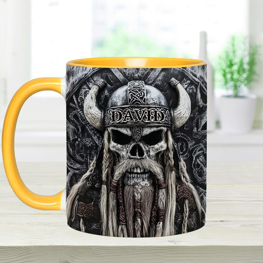 Wikingerschädel – Personalisierte Tasse mit Wikinger-Akzent