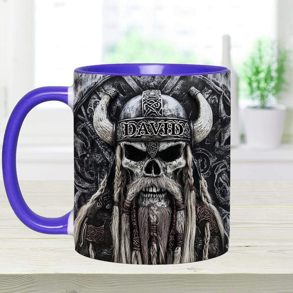 Wikingerschädel – Personalisierte Tasse mit Wikinger-Akzent