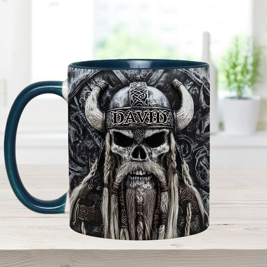 Wikingerschädel – Personalisierte Tasse mit Wikinger-Akzent