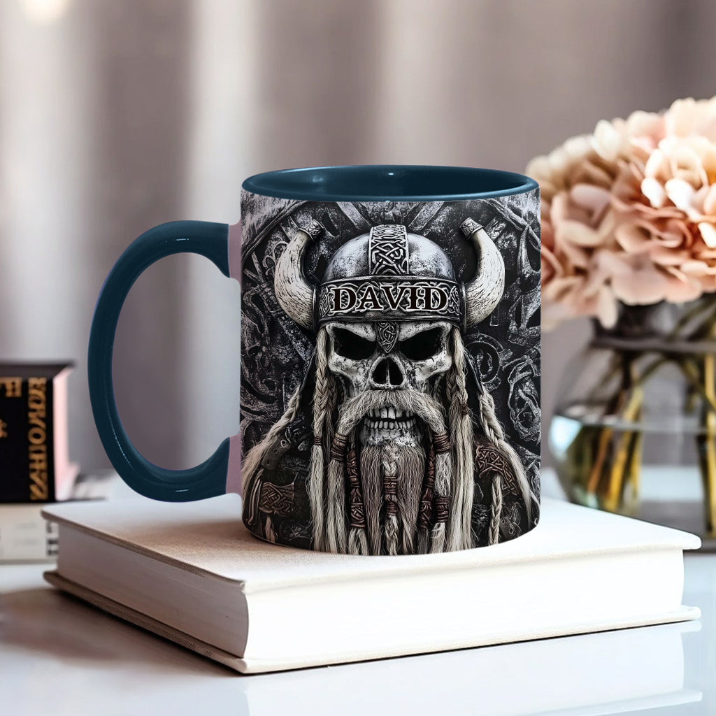 Wikingerschädel – Personalisierte Tasse mit Wikinger-Akzent