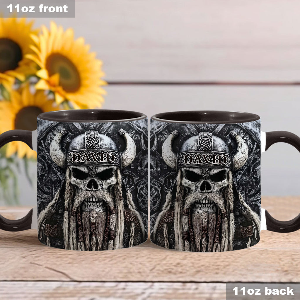 Wikingerschädel – Personalisierte Tasse mit Wikinger-Akzent