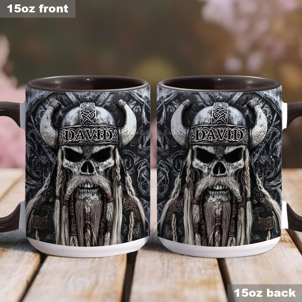 Wikingerschädel – Personalisierte Tasse mit Wikinger-Akzent