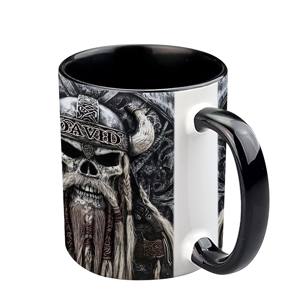 Wikingerschädel – Personalisierte Tasse mit Wikinger-Akzent