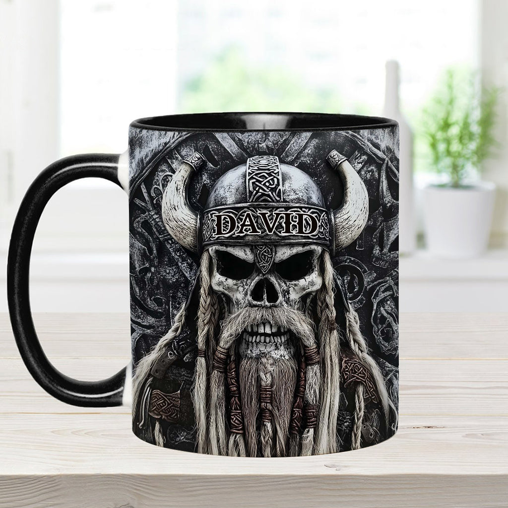 Wikingerschädel – Personalisierte Tasse mit Wikinger-Akzent