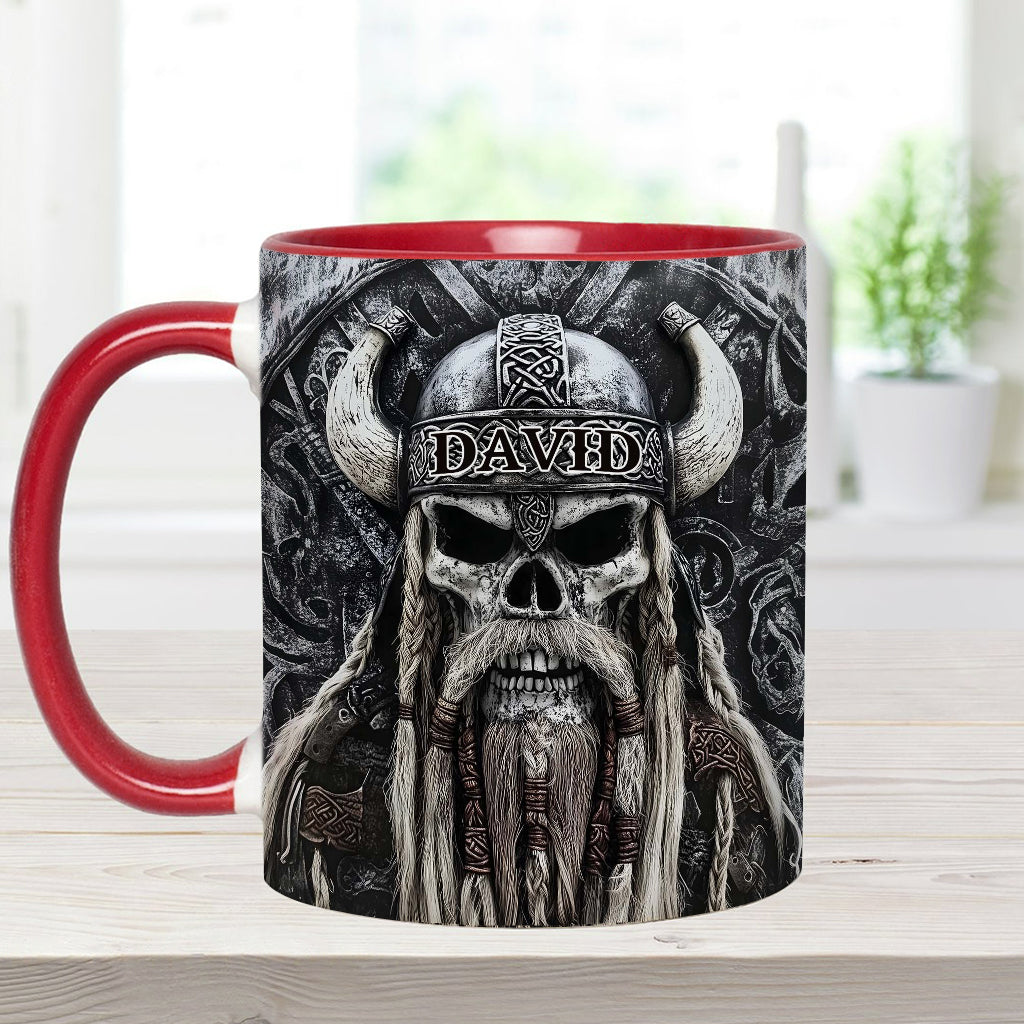 Wikingerschädel – Personalisierte Tasse mit Wikinger-Akzent