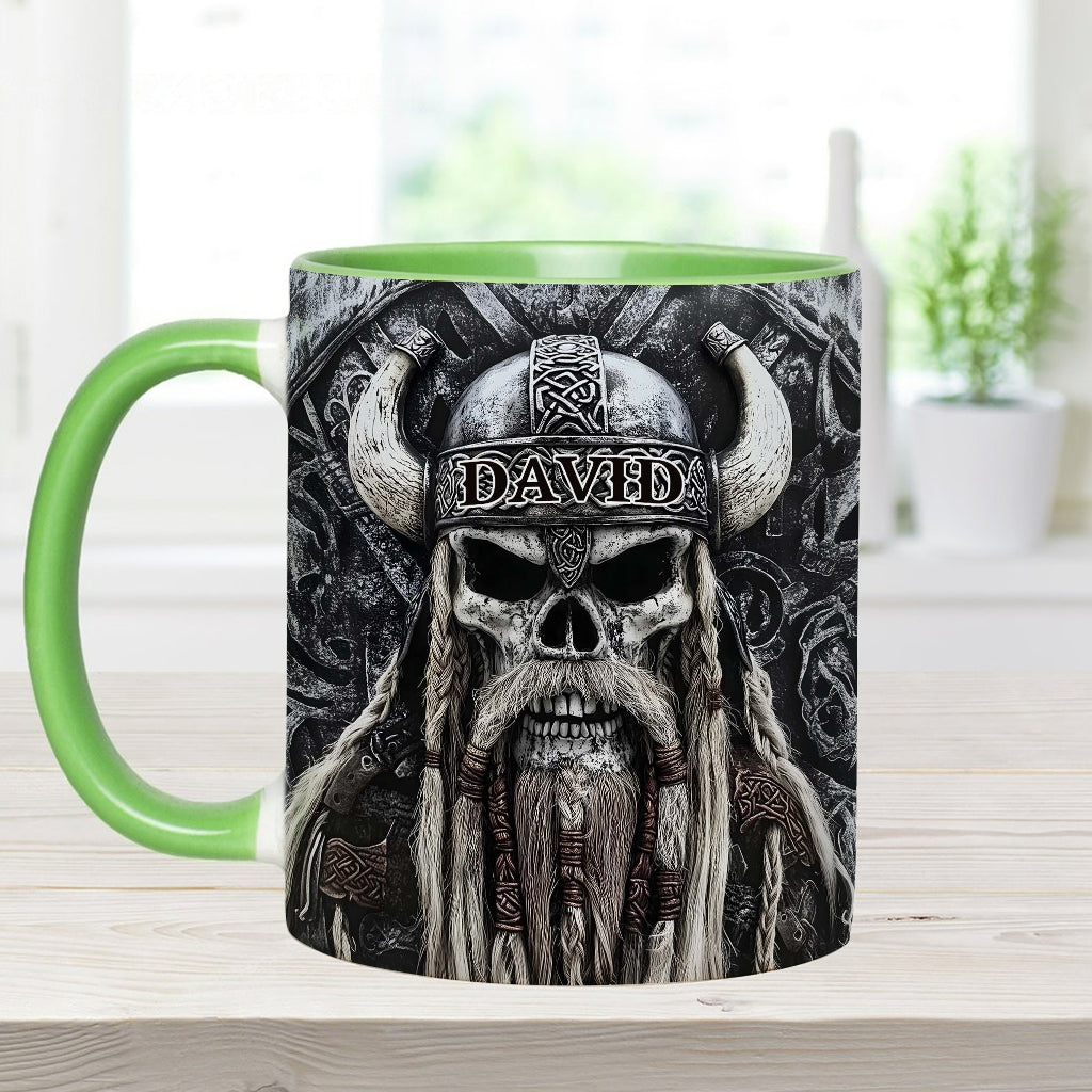 Wikingerschädel – Personalisierte Tasse mit Wikinger-Akzent