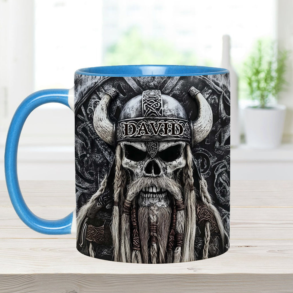 Wikingerschädel – Personalisierte Tasse mit Wikinger-Akzent