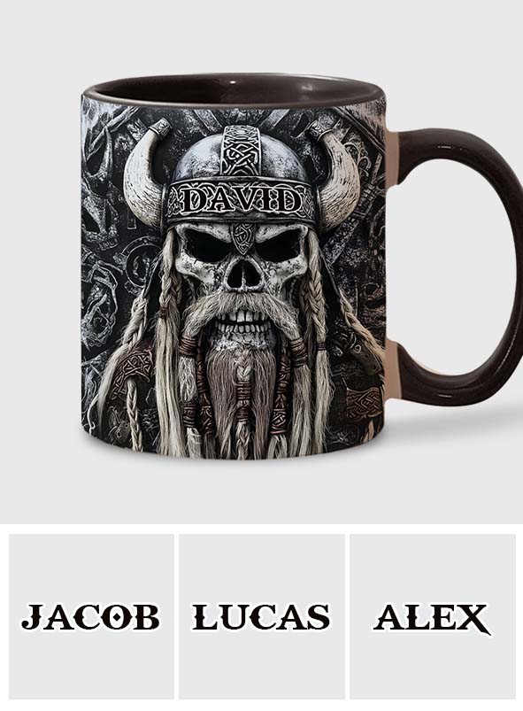 Wikingerschädel – Personalisierte Tasse mit Wikinger-Akzent