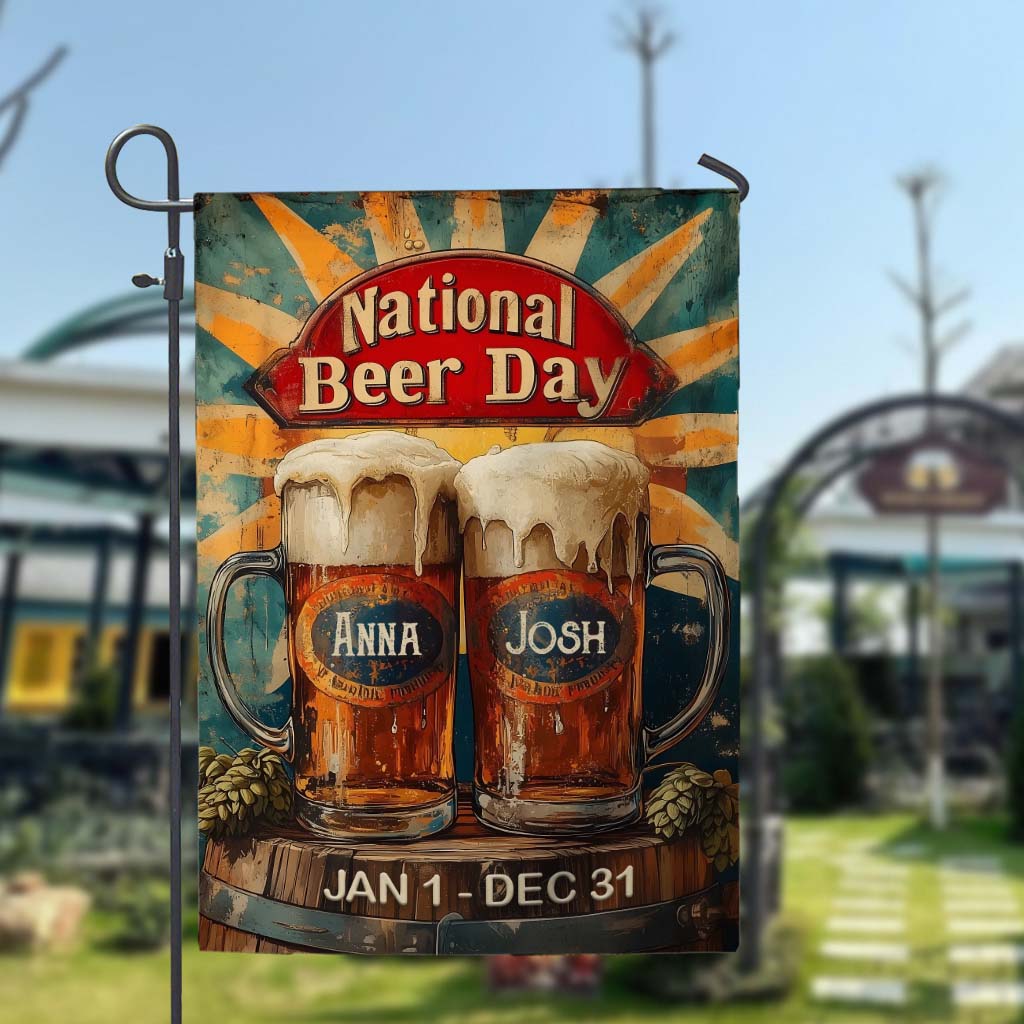 National Beer Day - Personalized Beer Garden Flag