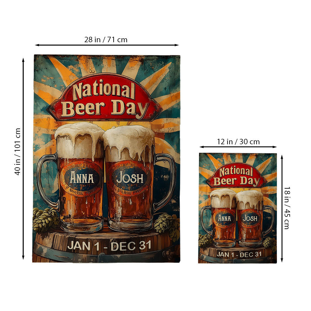 National Beer Day - Personalized Beer Garden Flag