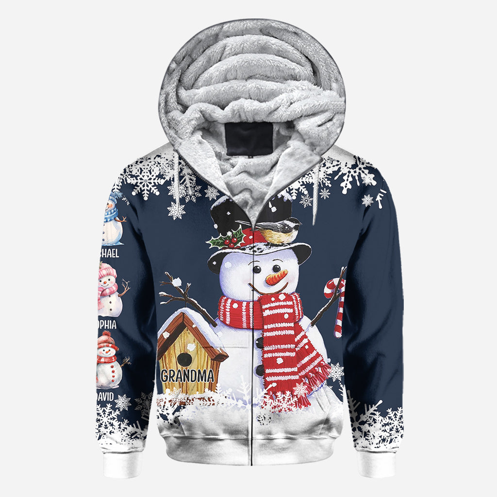 T-shirt personnalisé « Grand-mère Bonhomme de Neige »