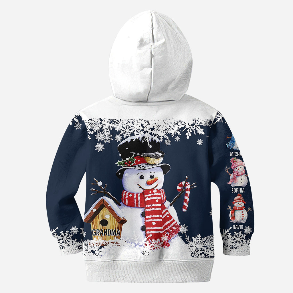 T-shirt personnalisé « Grand-mère Bonhomme de Neige »