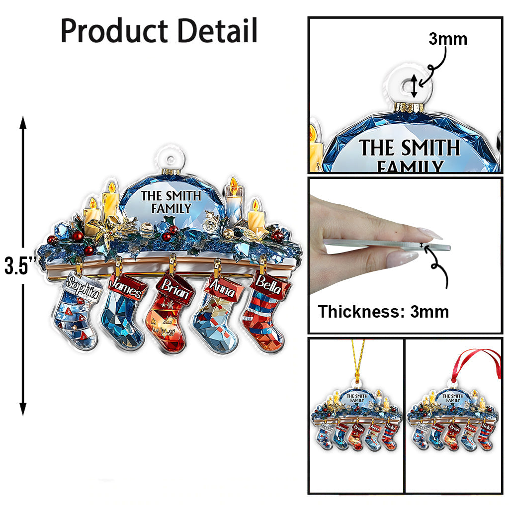 Famille Cristal - Ornement familial personnalisé