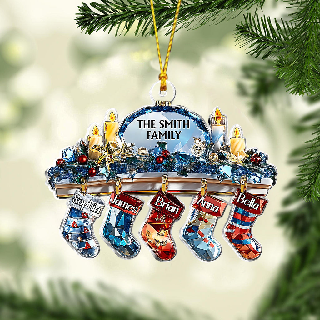 Famille Cristal - Ornement familial personnalisé