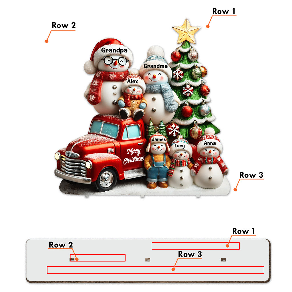 Nana & Papa's Cuties - Personalized Grandma 1 Layered Big Freestanding