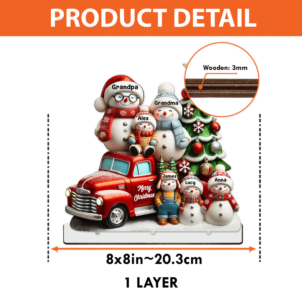 Nana & Papa's Cuties - Personalized Grandma 1 Layered Big Freestanding