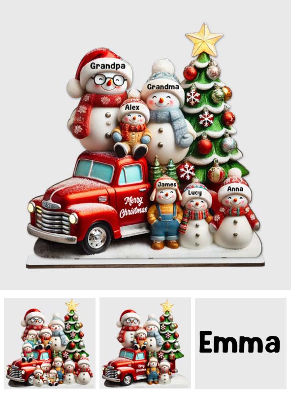 Nana & Papa's Cuties - Personalized Grandma 1 Layered Big Freestanding