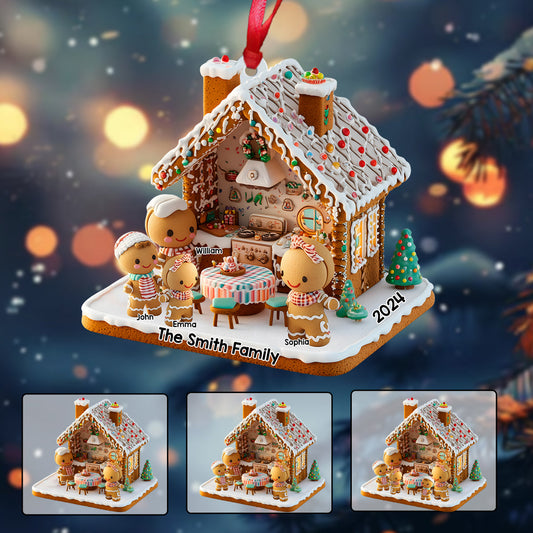 Lebkuchenfamilie – Personalisierter Familienschmuck