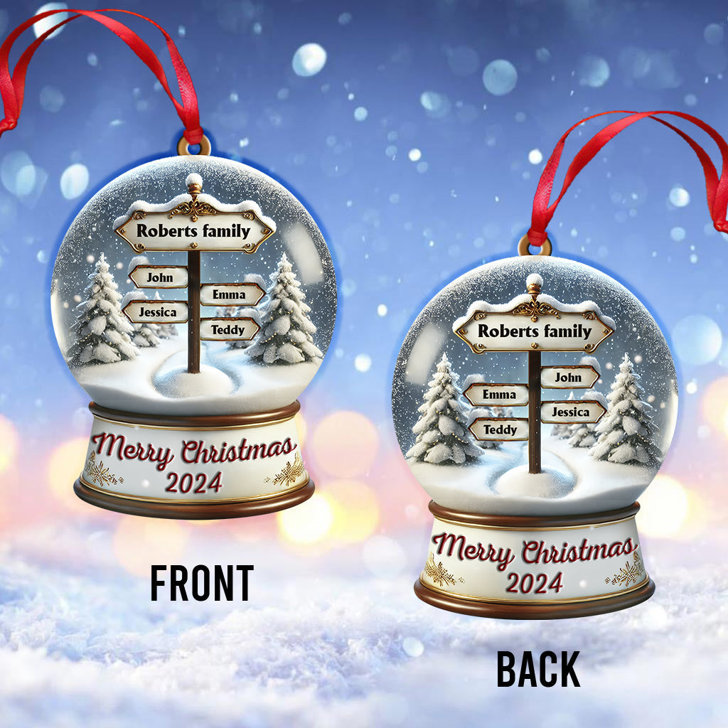 Merry Christmas - Personalized Family Ornament