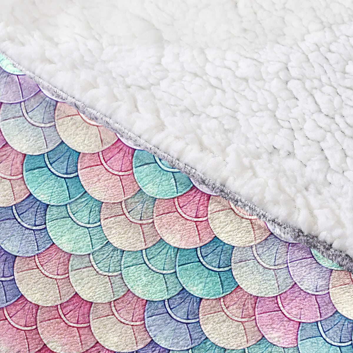 Cute Mermaid - Personalized Kid Blanket Hoodie