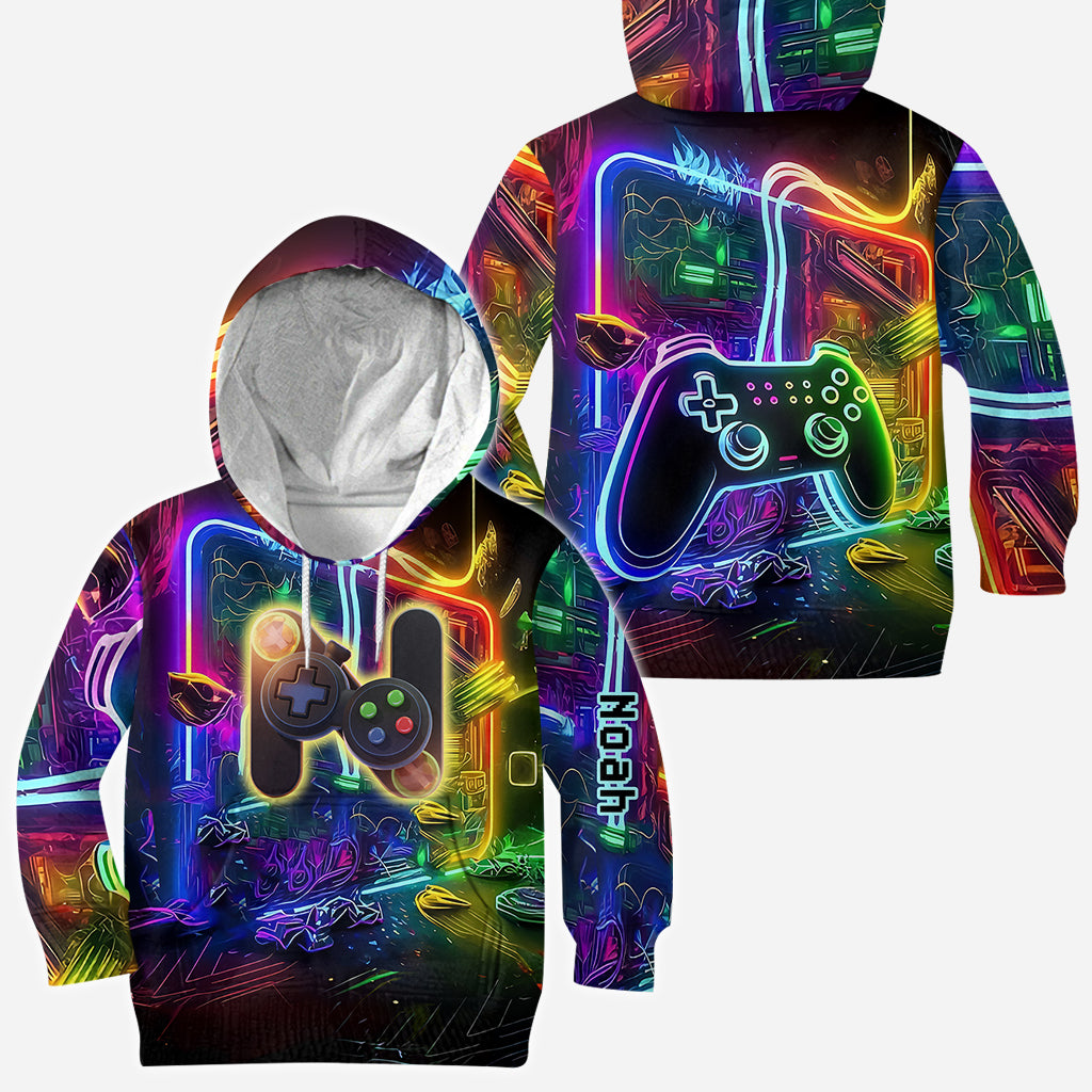 Gaming Alphabet - Personalized Kid All Over Shirt