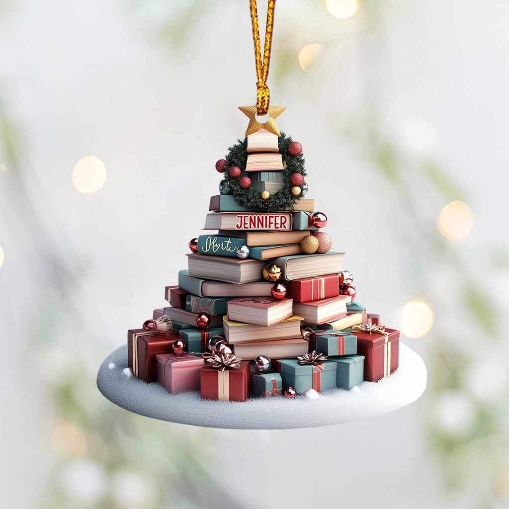 Book Christmas Tree - Personalized Book Ornament
