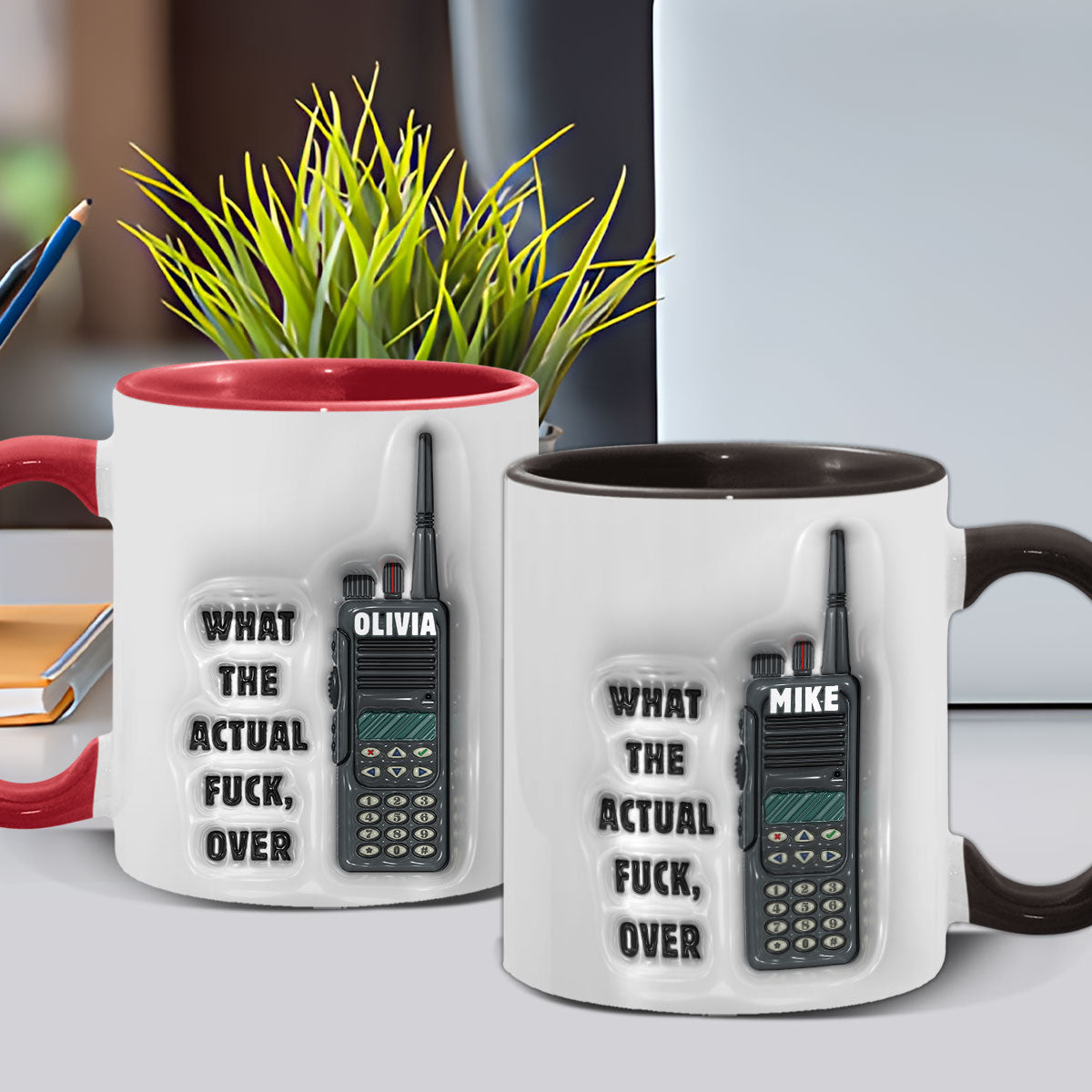 What the Actual Fuck, Over - Personalized Colleague Accent Mug