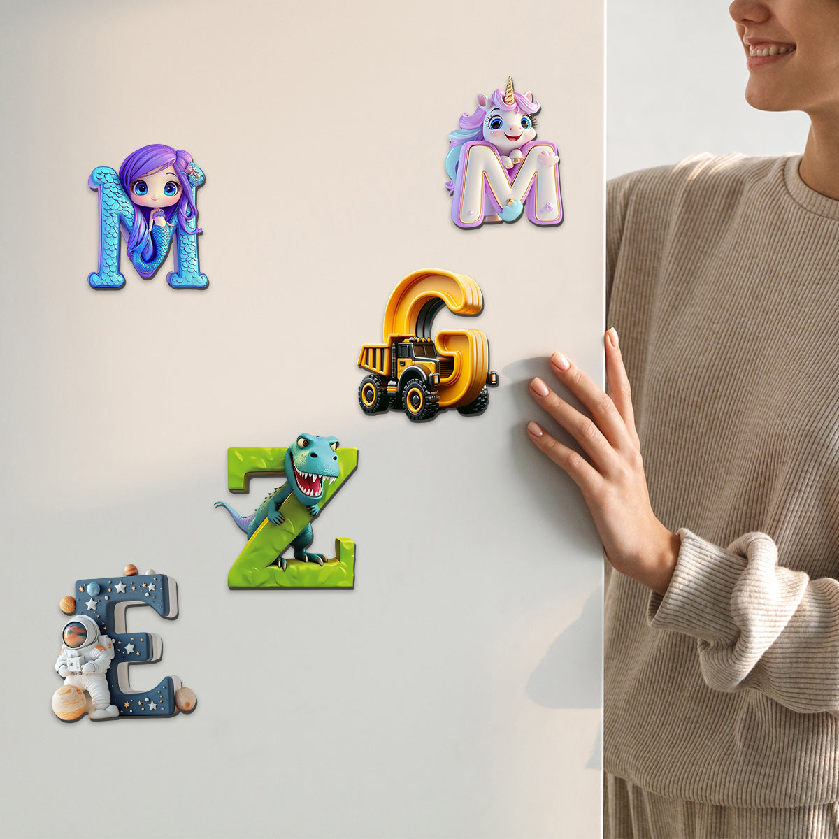 Unique Letters - Personalized Kid Magnet