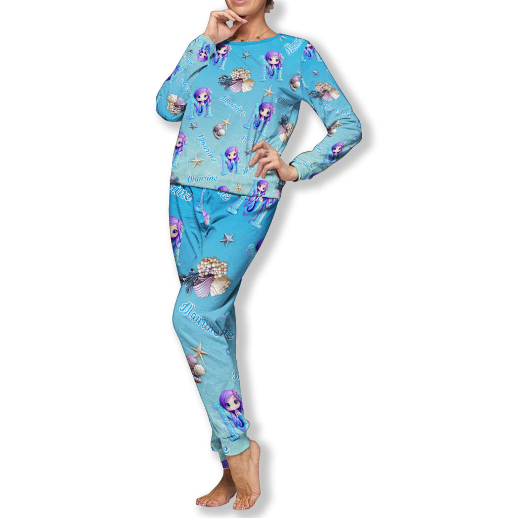 Beautiful Letter Gift For Grandkid - Personalized Kid Pajamas Set