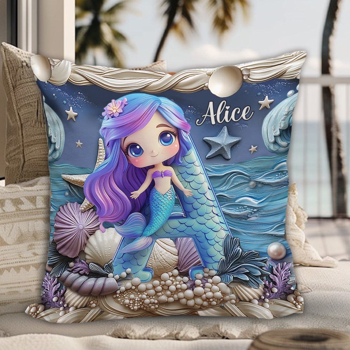 Magical Dream - Personalized Kid Throw Pillow