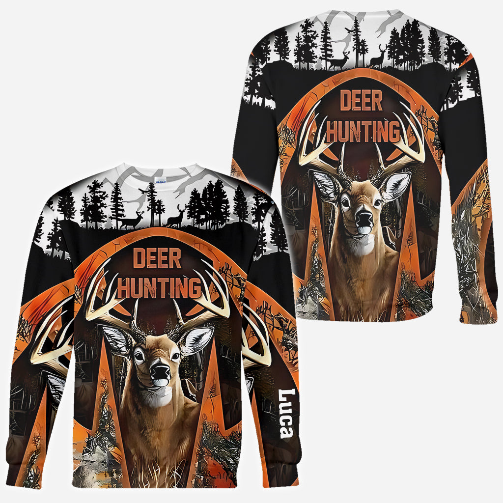 Superbe cerf - T-shirt de chasse personnalisé intégral