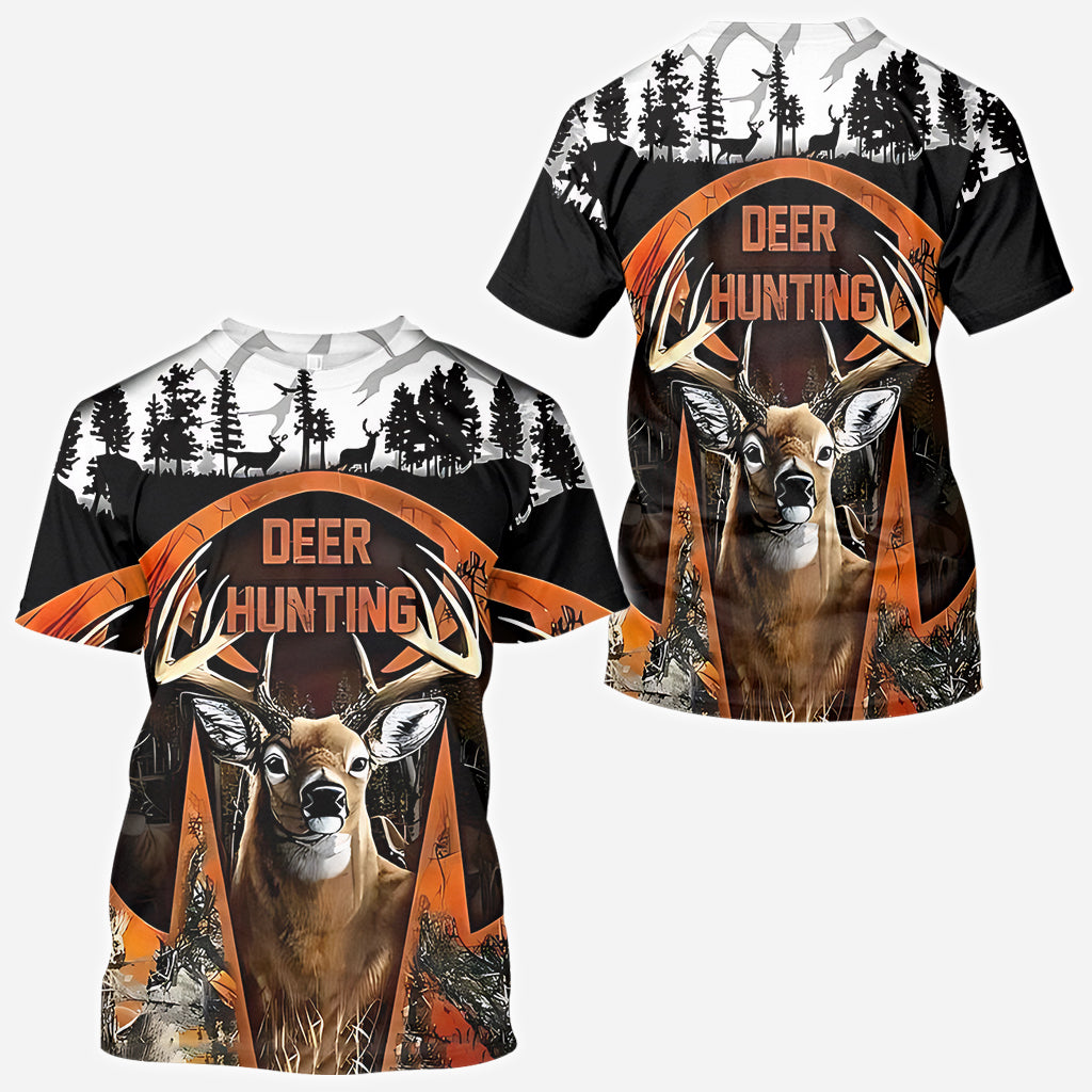 Superbe cerf - T-shirt de chasse personnalisé intégral