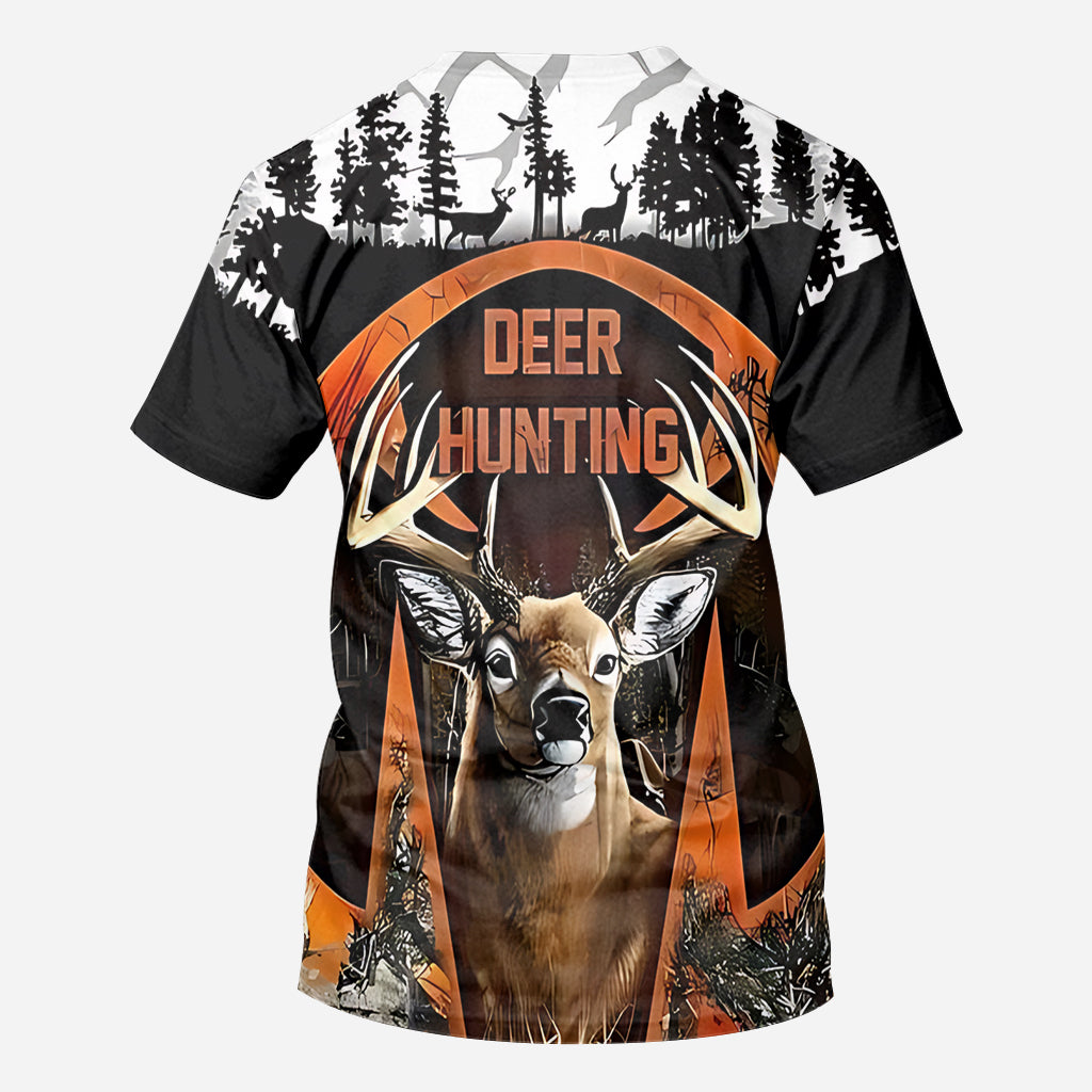 Superbe cerf - T-shirt de chasse personnalisé intégral