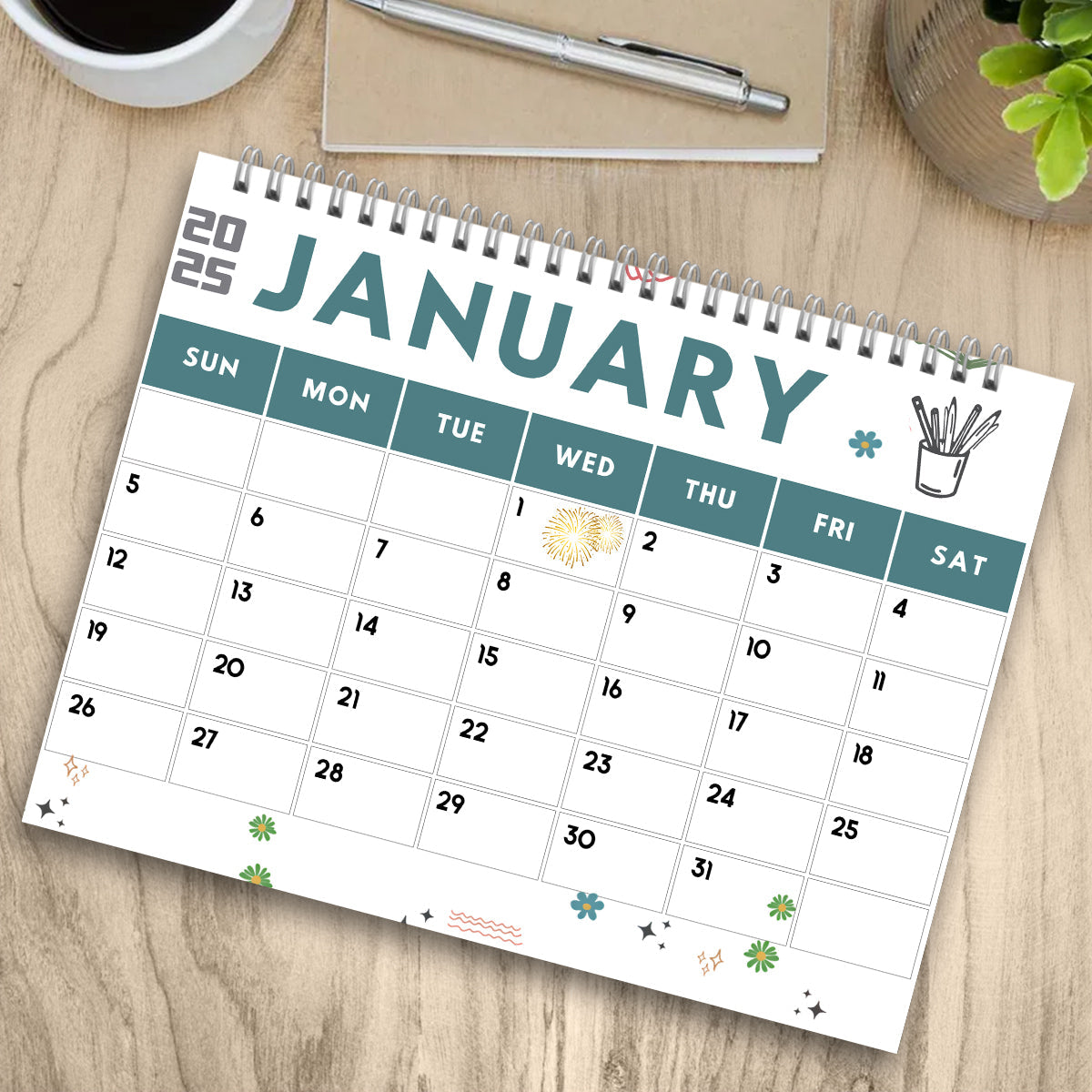 I Sparkle And I Shine Unapologetically - Personalized Colleague Wall Calendar & Desk Calendar