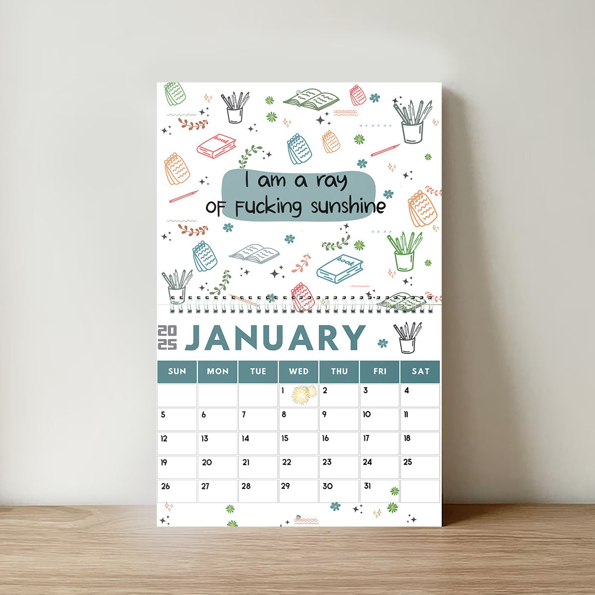 I Sparkle And I Shine Unapologetically - Personalized Colleague Wall Calendar & Desk Calendar
