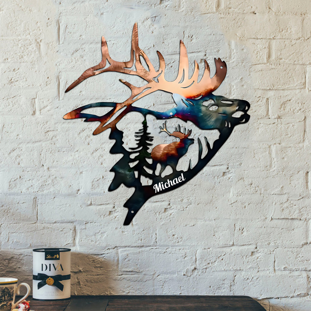 Liebe zur Jagd – Personalisiertes Jagdschild aus Metall