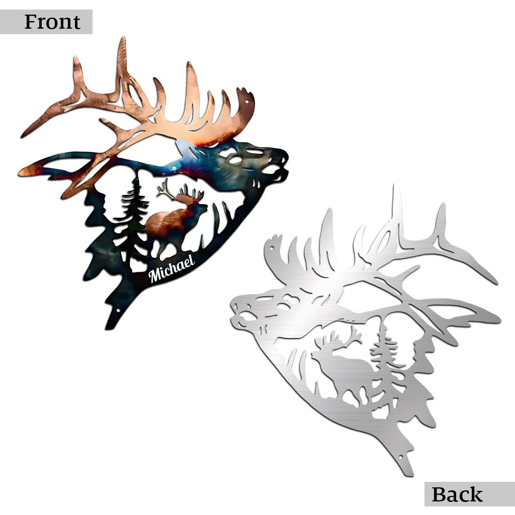 Liebe zur Jagd – Personalisiertes Jagdschild aus Metall