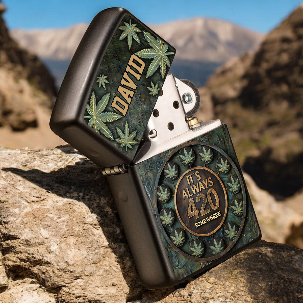 C'est toujours 420 - Briquet à herbe personnalisé