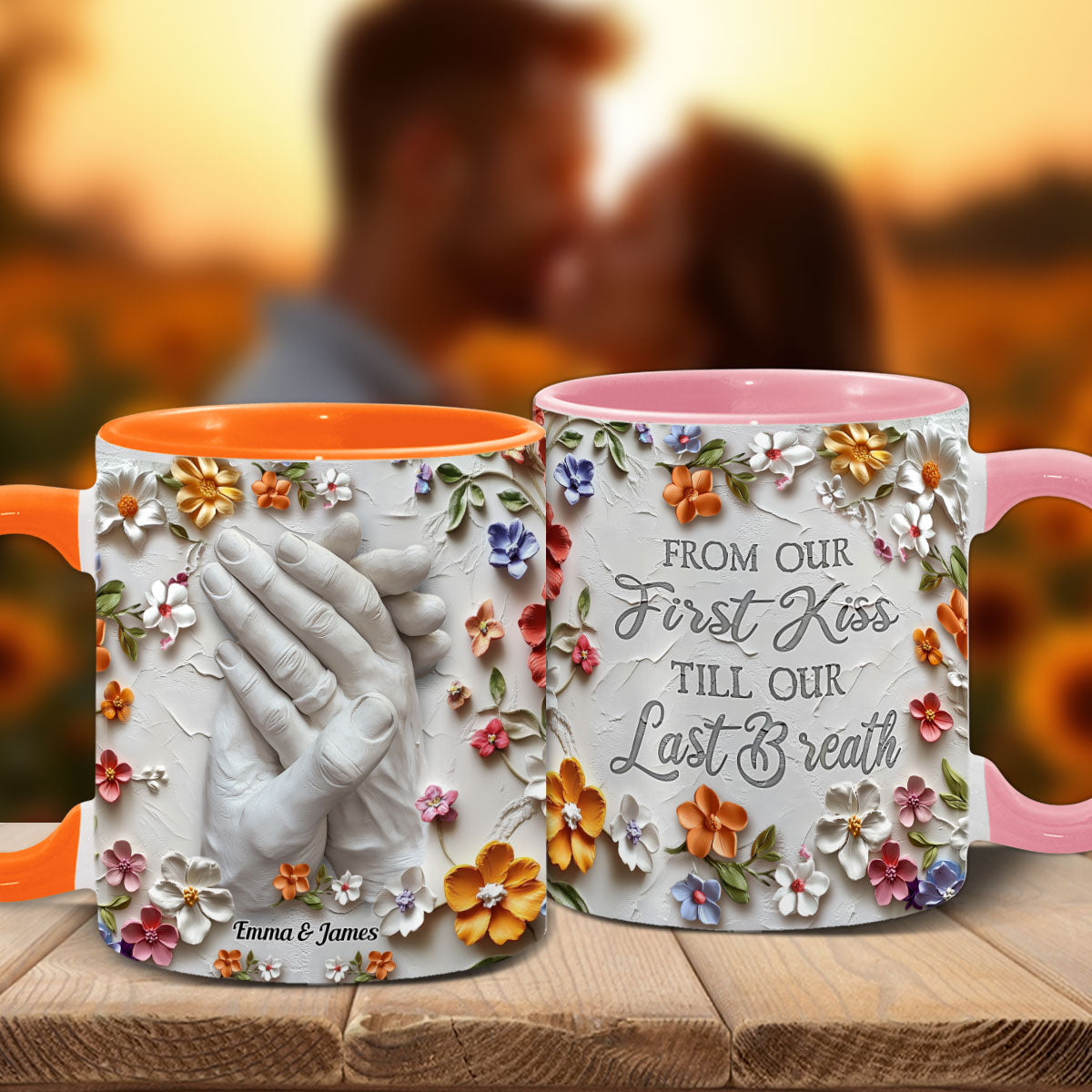 I Met You I Liked You - Personalized Couple Accent Mug