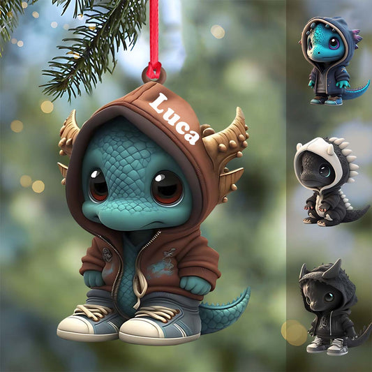 Cool Dragon - Personalized Dragon Ornament