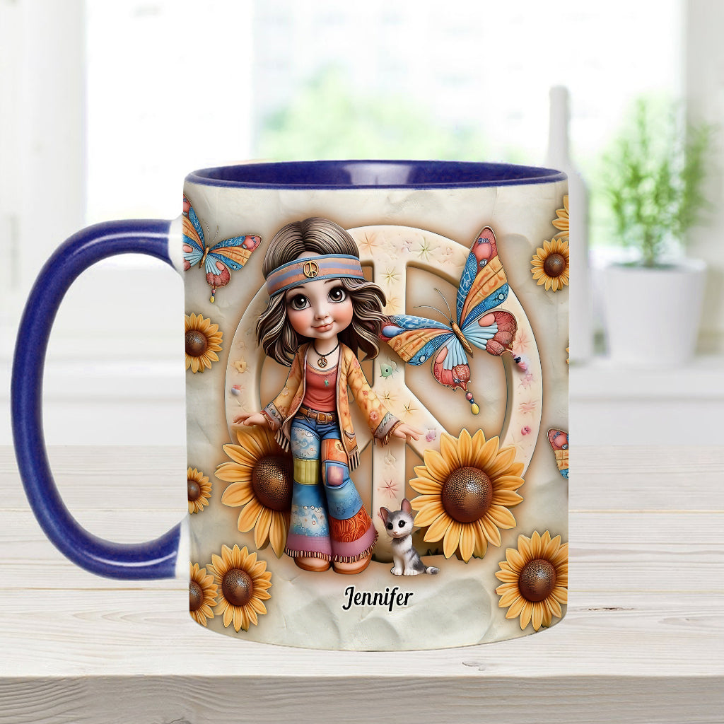 Hippie Soul - Personalized Hippie Accent Mug