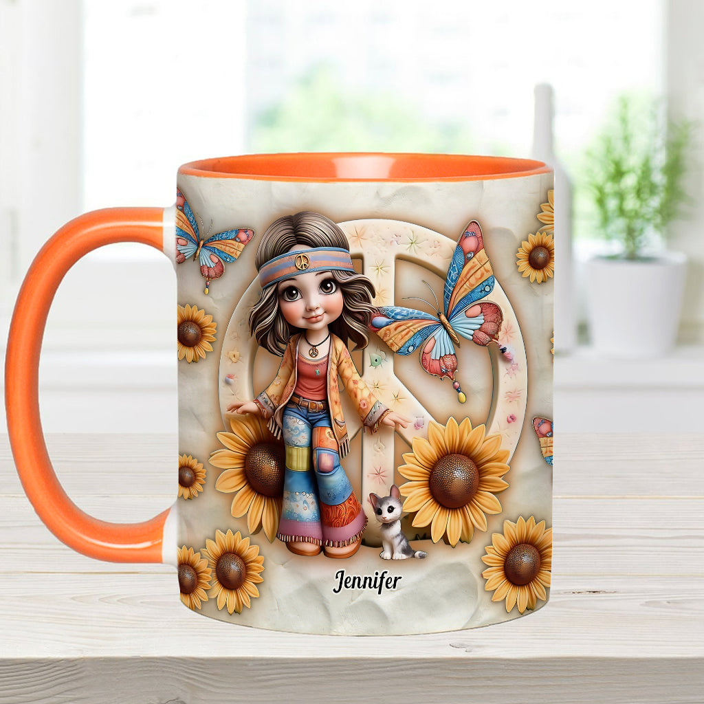 Hippie Soul - Personalized Hippie Accent Mug
