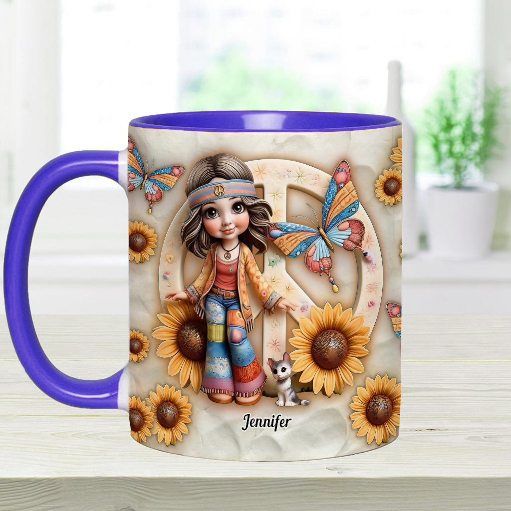 Hippie Soul - Personalized Hippie Accent Mug